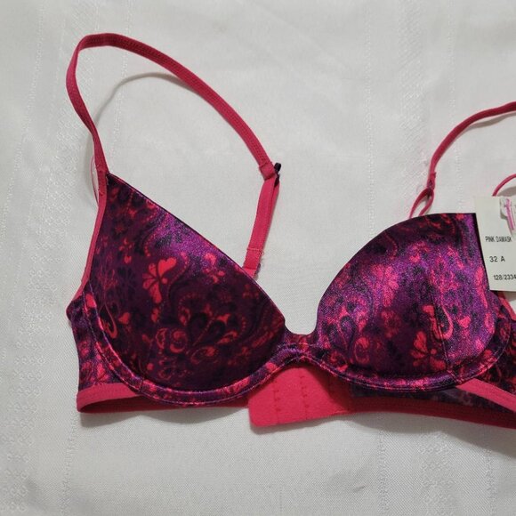 FLIRTITUDE 32B Convertible Racerback Underwire Bra XS Thong NWT Damask - Picture 6 of 7